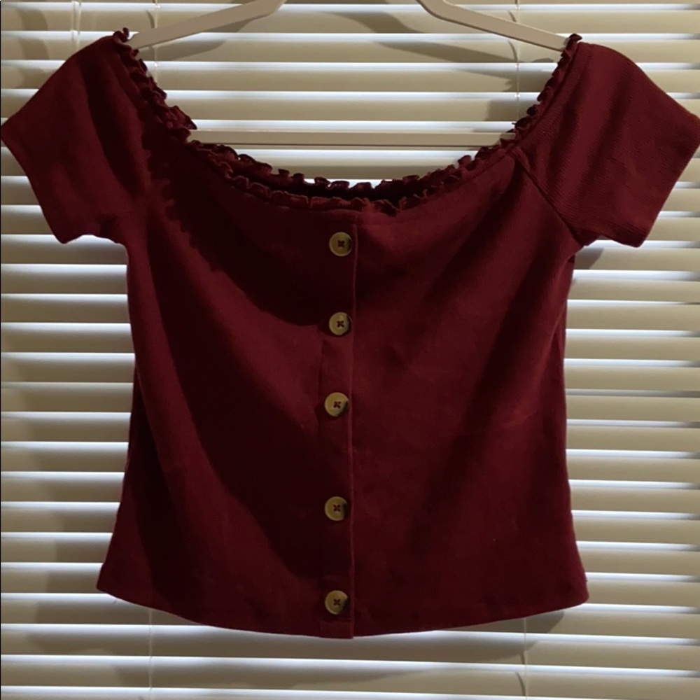 Aeropostale mauve crop-top